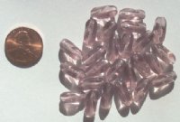 25 13mm Twisted Ovals - Amethyst